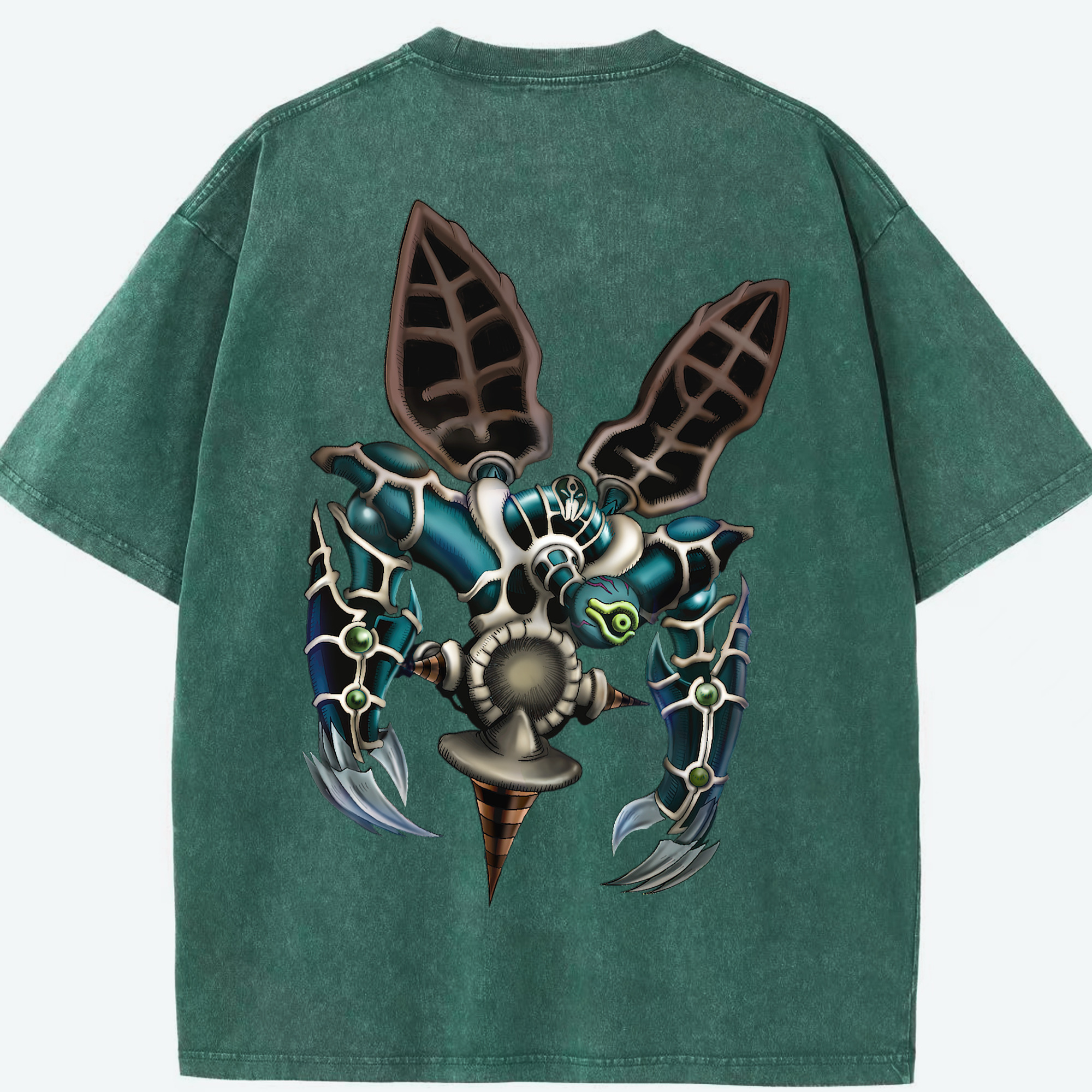 （画像用） 遊☆戯☆王 Yu-Gi-Oh! 綿100% ヴィンテージ風 半袖Tシャツ（背面プリント）